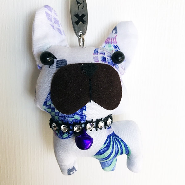 Dog Poodle  Keychain - Vintage Doll