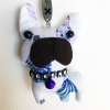 Dog Poodle  Keychain - Vintage Doll