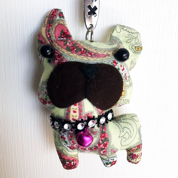 Portachiavi Bulldog Francese - Vintage Doll