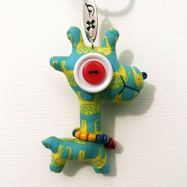 Giraffe Keychain - Vintage Doll