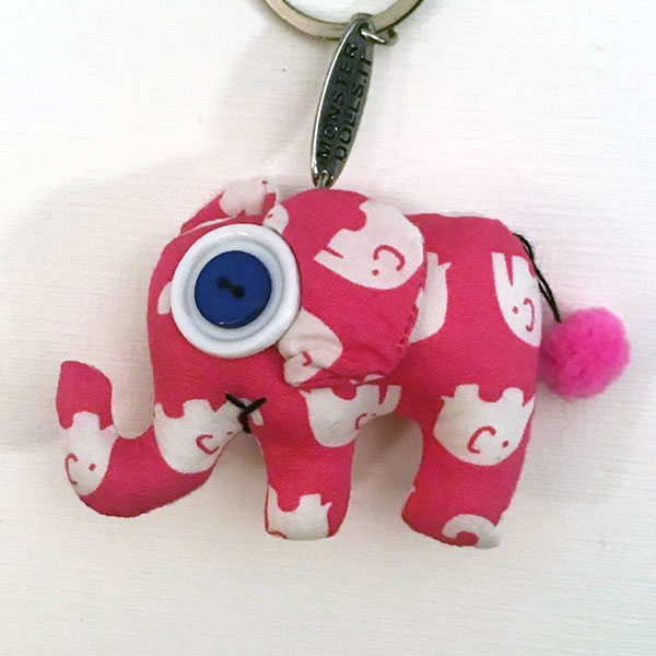 Elephant Keychain - Vintage Doll