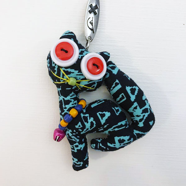 Cat Keychain - Vintage Doll