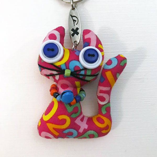 Cat Keychain - Vintage Doll