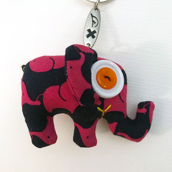 Elephant Keychain - Vintage Doll
