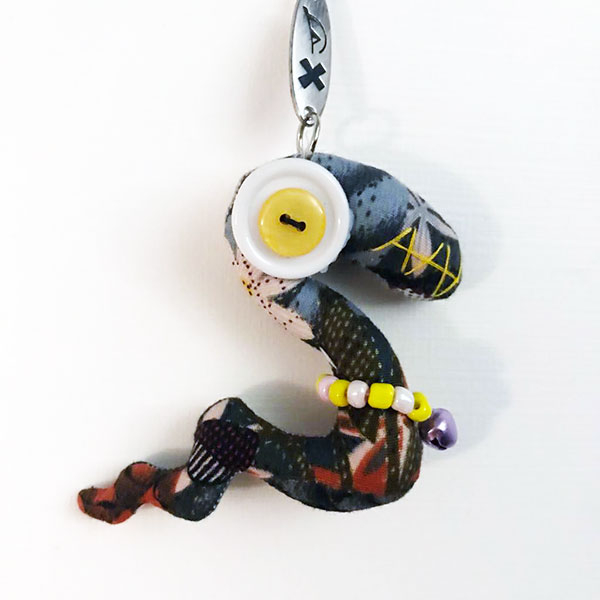 Portachiavi Serpente azzurro - Vintage Doll