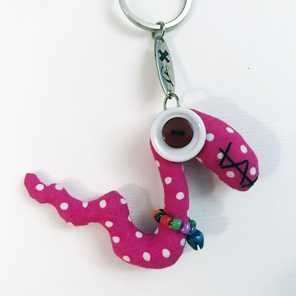 Keychain Snake - Vintage Doll