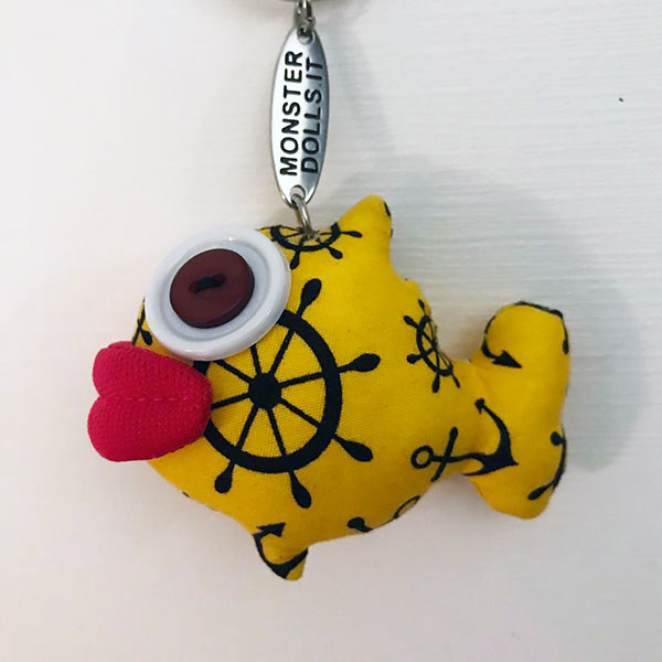 Keychain Colorful Fish - Vintage Doll