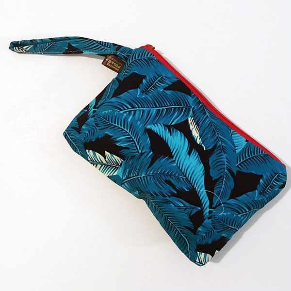 Pochette in stoffa con zip