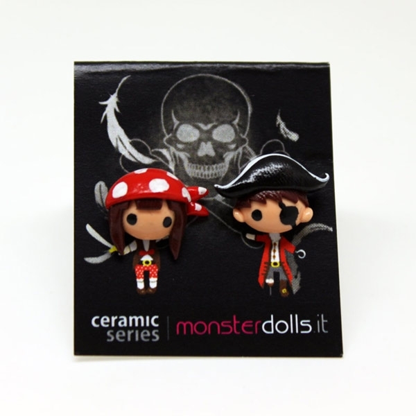 Coppia Pirati - Orecchini Ceramic Series