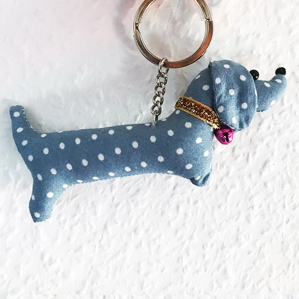 Dachshund Keychain - Vintage Doll