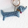 Dachshund Keychain - Vintage Doll