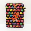 Cover Mini Tablet 7" Stoffa Cuori