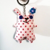 Keychain Pink Rabbit - Vintage Doll