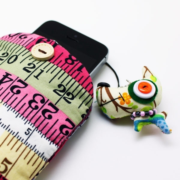 Cover Phone Bag colorata con cane