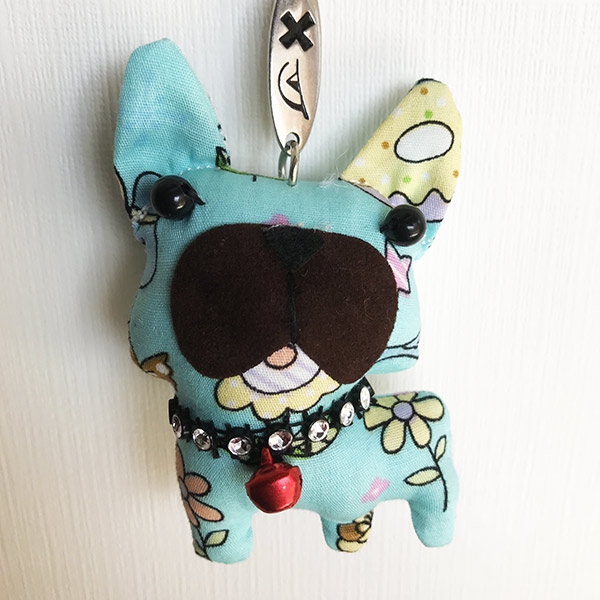 Portachiavi Bulldog Francese - Vintage Doll